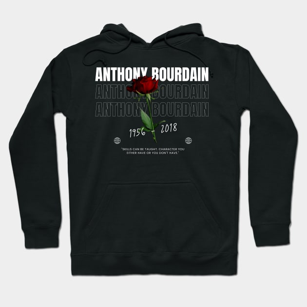 Anthony Bourdain // Flower Hoodie by TOY MACHINE 